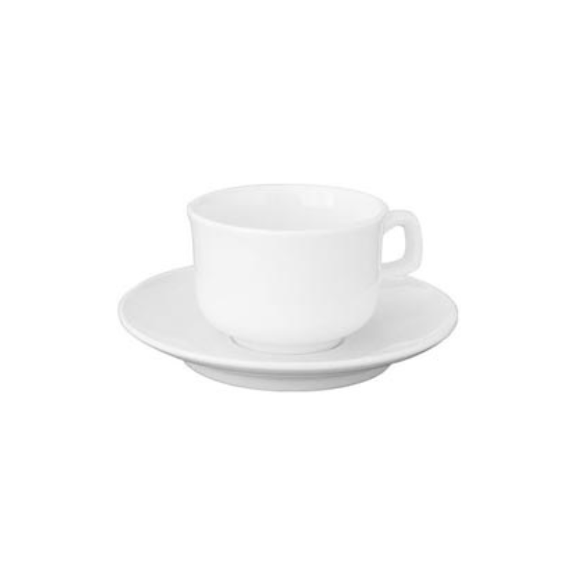 Cup & Saucer  - White